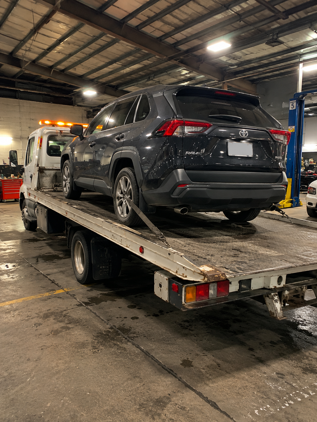 Modern automotive workshop